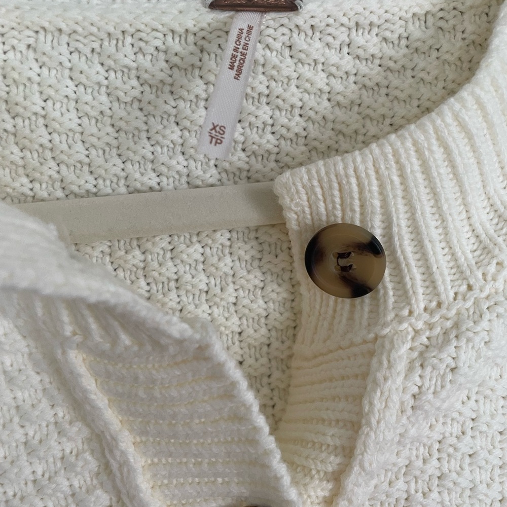 Free People Lila Cardi, Ivory, XS - Picture 5 of 6